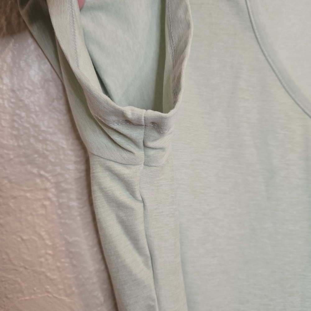 RBX‎ Women's XL V Neck T shirts Poly/Spandex Light Green Short Sleeve - Picture 4 of 11